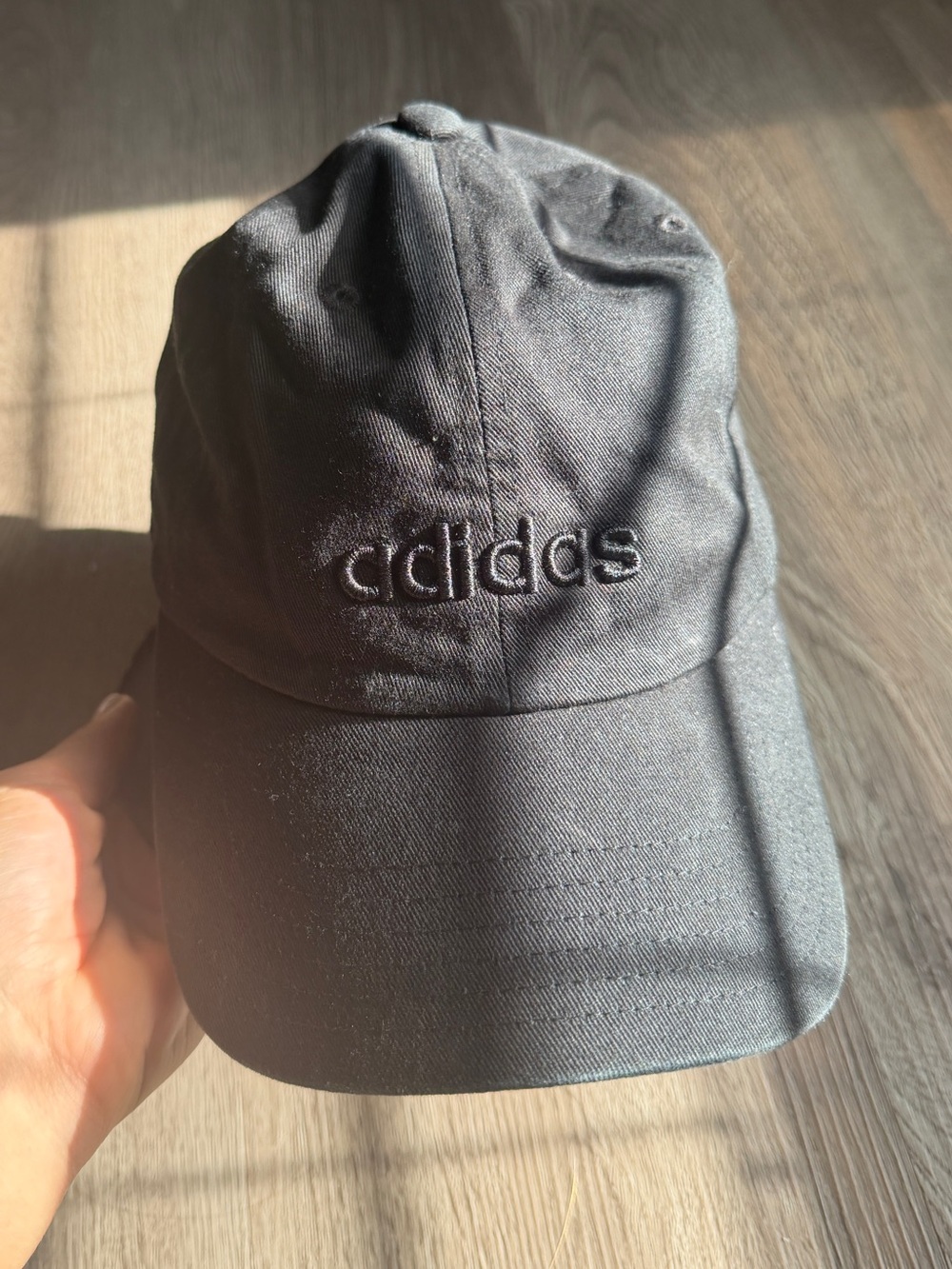 adidas Black Embroidered Logo Hat